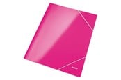 Mapper & Ordrebrett - Leitz Strikkmappe WOW kartong A4 Rosa - 3982-00-23