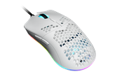 Mus - DUTZO Keiryō RGB - Matt White - Gaming mus - Optisk - 6 knapper - Hvit med RGB lys - KEIRYO3389-RGB-MW