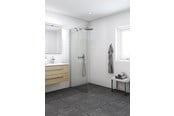 Dusjhjørner, dusjkabinetter og tilbehør - Dansani match fixed panel 77-79 cm satin/clear - D81-01