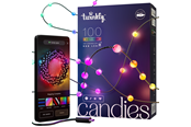 Smarthus - Twinkly Candies – 100 Pearl-shaped RGB LEDs Green Wire USB-C - TWKP100RGB-G