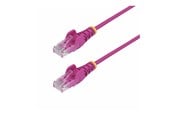 Nettverkskabel - StarTech.com 5m Pink Slim CAT6 Ethernet Cable Snagless 28AWG LSZH - patch cable - 5 m - pink - Rosa - 5m - N6PAT5MPKS