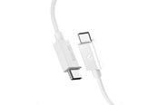 USB - Spigen Essential USB C to USB C 60W Cable - white EB6020CC - ACA08719