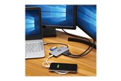 Dokkingstasjon - Tripp Lite Eaton  Series USB-C Dock Dual Display - 4K 60 Hz HDMI USB 3.2 Gen 1 USB-A Hub GbE Memory Card 100W PD Charging Gray - U442-DOCK8G-GG