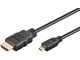 Skjermkabel - Pro HDMI - Micro HDMI 2.0 - 3m - Svart - MHDMI20B-3