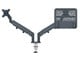 Skjermholder - Leitz Ergo plassbesparende dobbel skjermarm og laptoparm - 65380089
