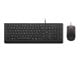 Tastatur - Lenovo Essential Wired Combo - Tastatur & Mussett - Nordisk - Svart - 4X31R64446